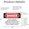 Signmission House Is Fed By Backup Generator Mains Must, 7 in W x Rectangle, Vinyl Decal OS-2PACK-DS-D-57-L-1966 - alternate 2